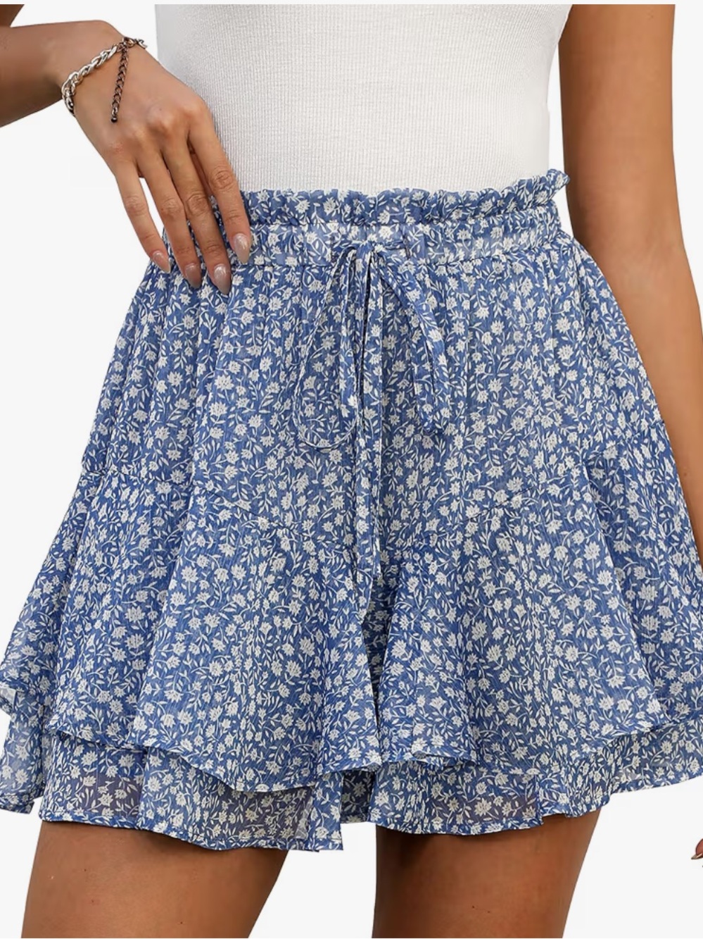 Floral Ruffle Shorts